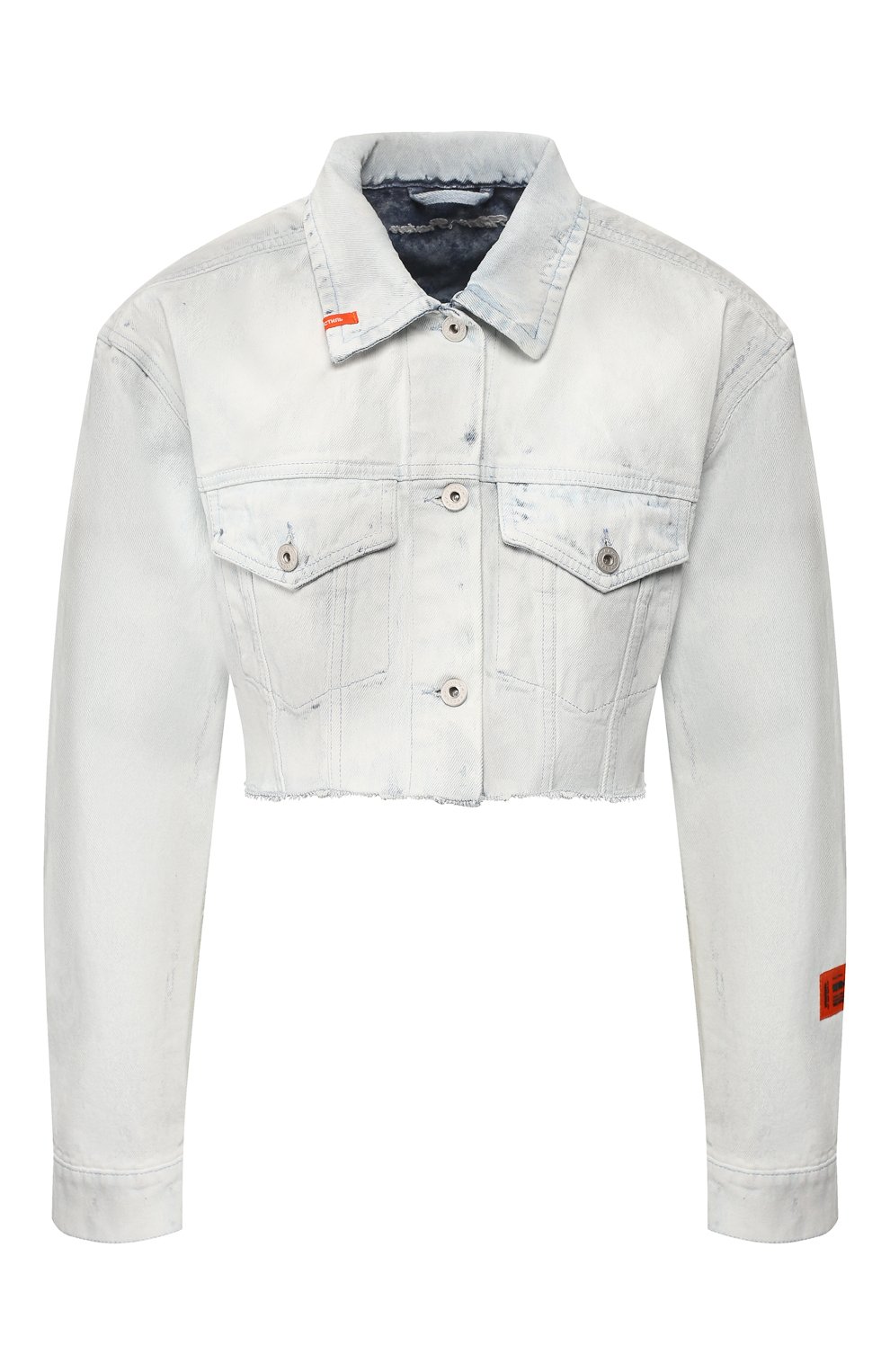 Джинсовая куртка HERON PRESTON голубого цвета по цене 72450 руб., арт. HWYE001R20641008W205, фото 1 Джинсовая куртка HERON PRESTON, арт. HWYE001R20641008W205, фото 1