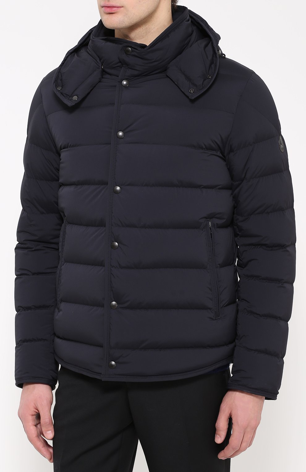 Стеганый пуховик nazaire на кнопках с капюшоном MONCLER, арт. B2-091-41847-95-53132, фото 3