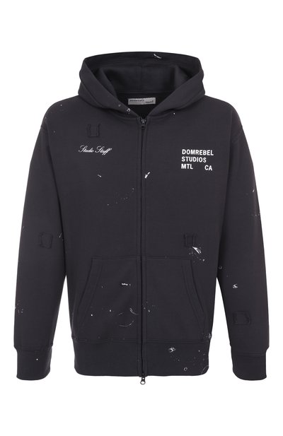 Мужской хлопковая толстовка DOMREBEL, арт. M STAFF ZIP H00DIE