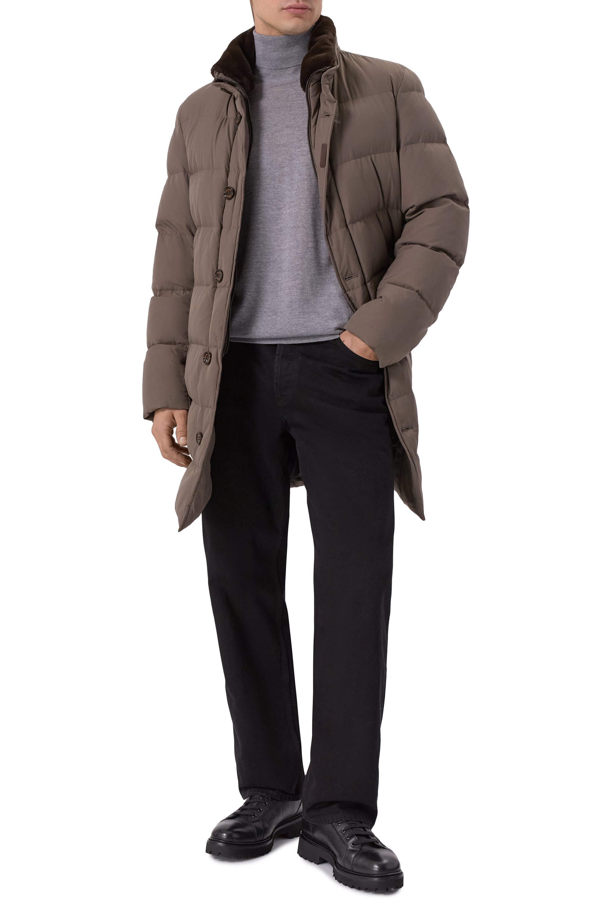 Кожаные ботинки W.GIBBS, арт. 0672001/CERV0 VACCHETTA FUR_NAPPA/SHI/EVA, фото 2