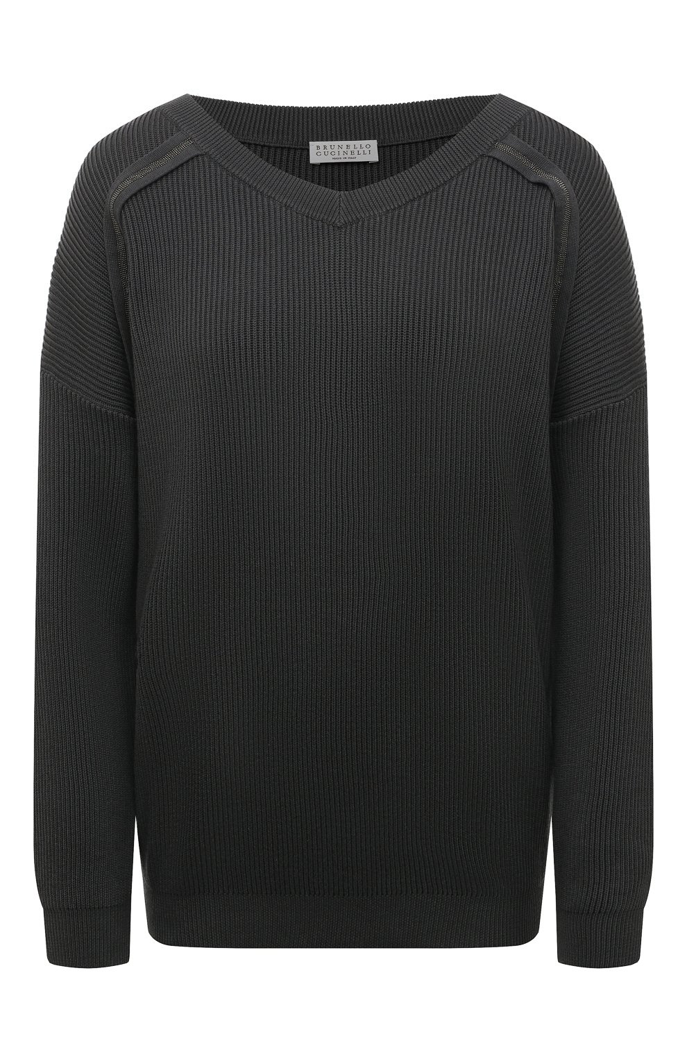 Хлопковый пуловер BRUNELLO CUCINELLI, арт. M1919BP178, фото 1