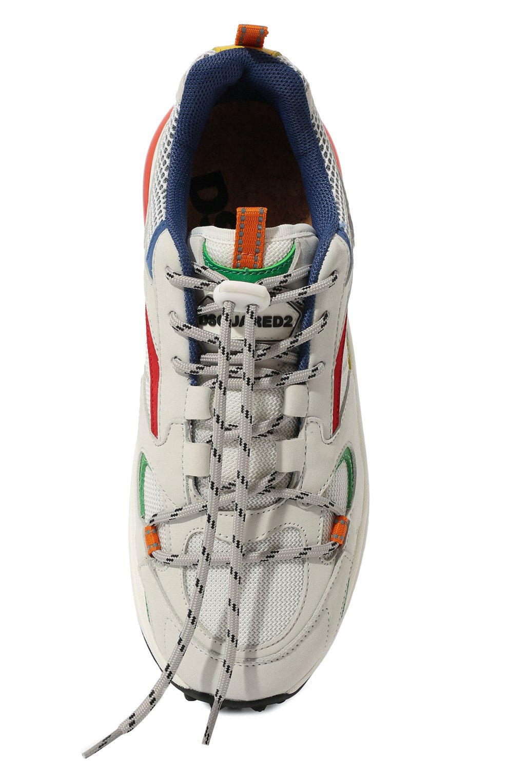 Комбинированные кроссовки bubble DSQUARED2 разноцветного цвета по цене 63900 руб., арт. SNM0192 09704909, фото 6 Комбинированные кроссовки bubble DSQUARED2, арт. SNM0192 09704909, фото 6