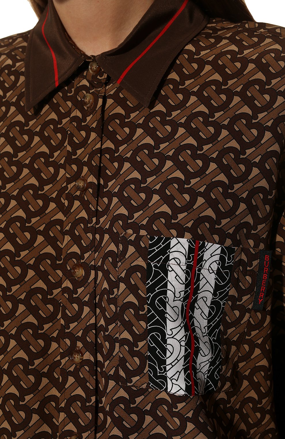 Шелковая рубашка BURBERRY, арт. 8018127, фото 5