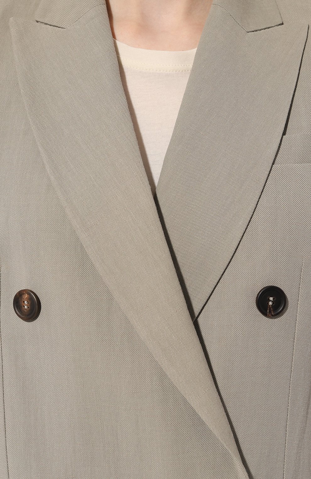 Жакет из вискозы и льна BRUNELLO CUCINELLI бежевого цвета по цене 343500 руб., арт. MH1262215, фото 5 Жакет из вискозы и льна BRUNELLO CUCINELLI, арт. MH1262215, фото 5