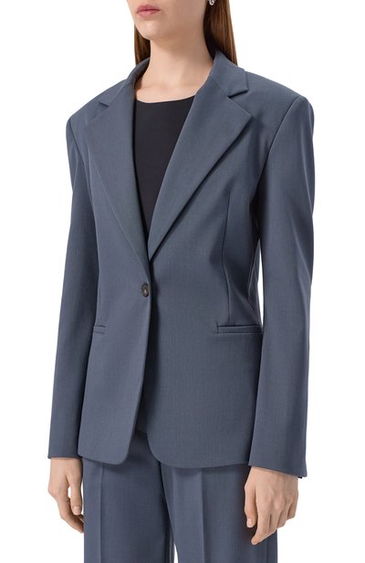 Жакет ERIKA CAVALLINI синего цвета по цене 79950 руб., арт. P5WH15, фото 3 Жакет ERIKA CAVALLINI, арт. P5WH15, фото 3