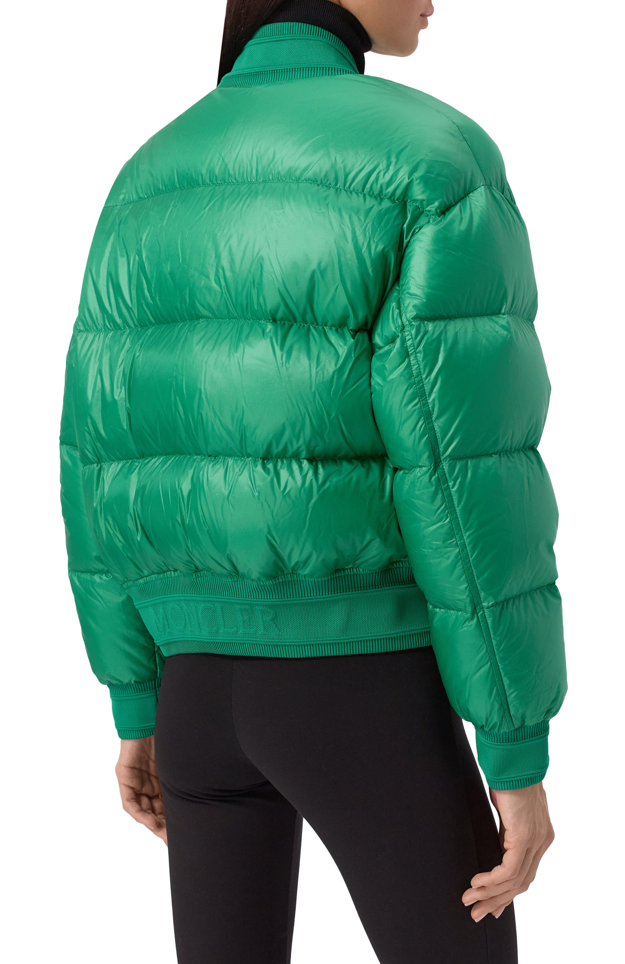 Пуховик merlat MONCLER зеленого цвета по цене 175500 руб., арт. 1A00005/595ZZ, фото 4 Пуховик merlat MONCLER, арт. 1A00005/595ZZ, фото 4