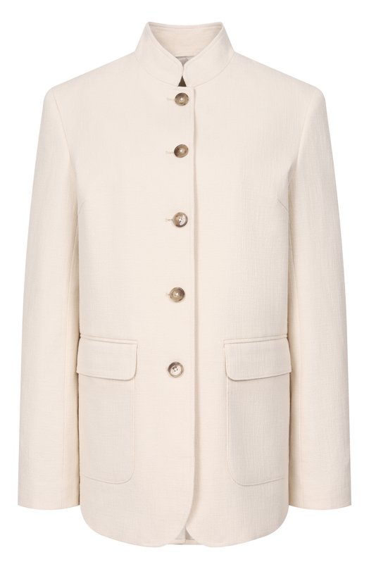 Хлопковый жакет 12 STOREEZ 137591 Кремовый 137591