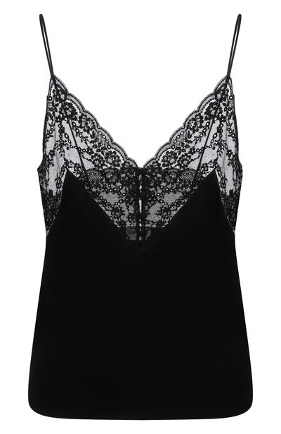 Женский шелковый топ SAINT LAURENT, арт. 648880/Y070N