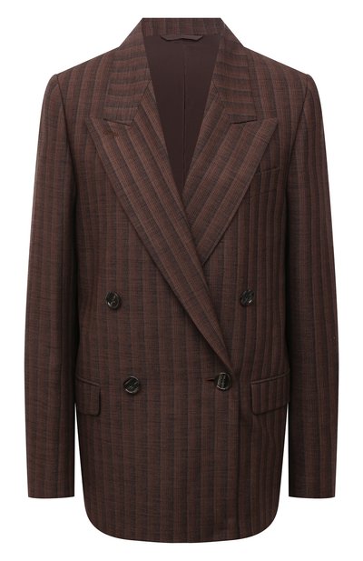 Жакет из шерсти и хлопка ACNE STUDIOS коричневого цвета по цене 83500 руб., арт. AH0144, фото 1 Жакет из шерсти и хлопка ACNE STUDIOS, арт. AH0144, фото 1