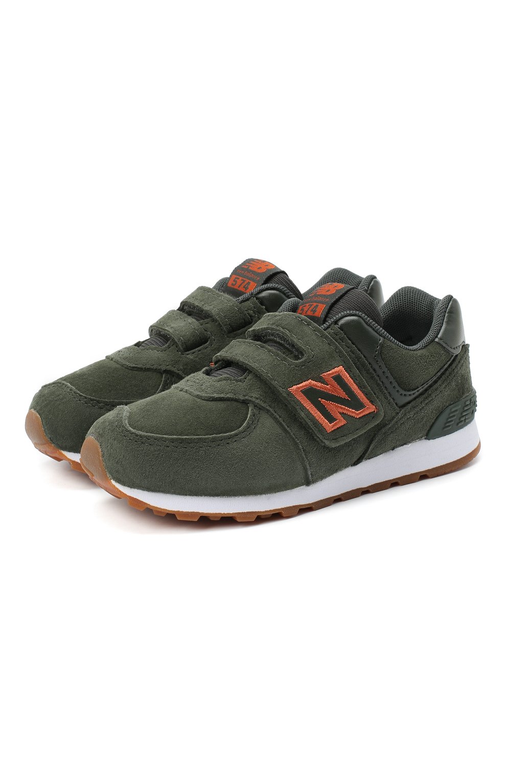 Кроссовки 574 NEW BALANCE темно-зеленого цвета по цене 6915 руб., арт. IV574PGO/M, фото 1 Кроссовки 574 NEW BALANCE, арт. IV574PGO/M, фото 1