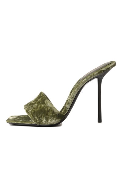 Текстильные мюли lucky SAINT LAURENT, арт. 711172/AAAPM3101, фото 4