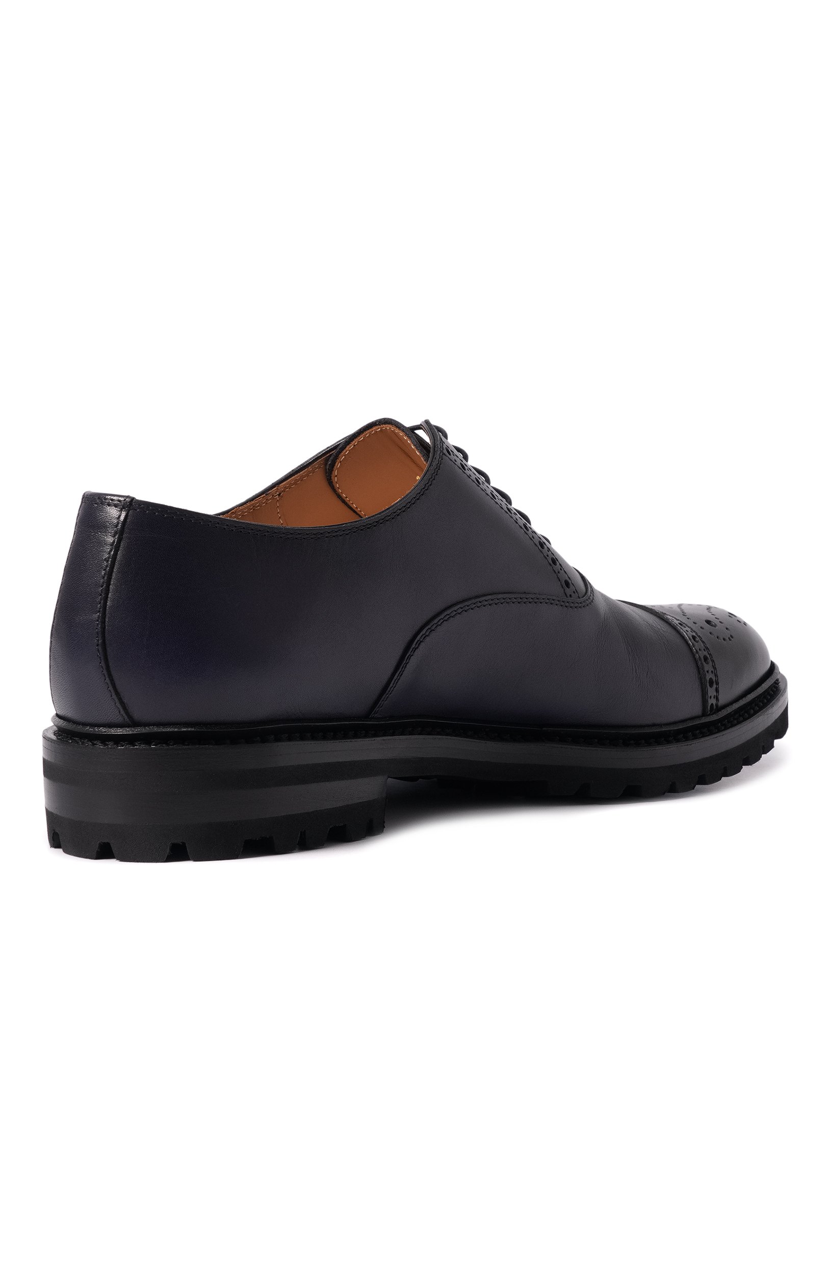 Кожаные оксфорды KITON, арт. USSA526N00100, фото 4