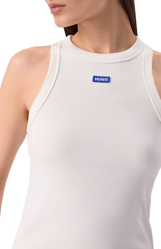 Хлопковая майка HUGO Blue 50508857 Белый  50508857 Фото 5