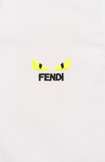 Хлопковая рубашка FENDI, арт. JMC086/A31W/3A-5A, фото 3
