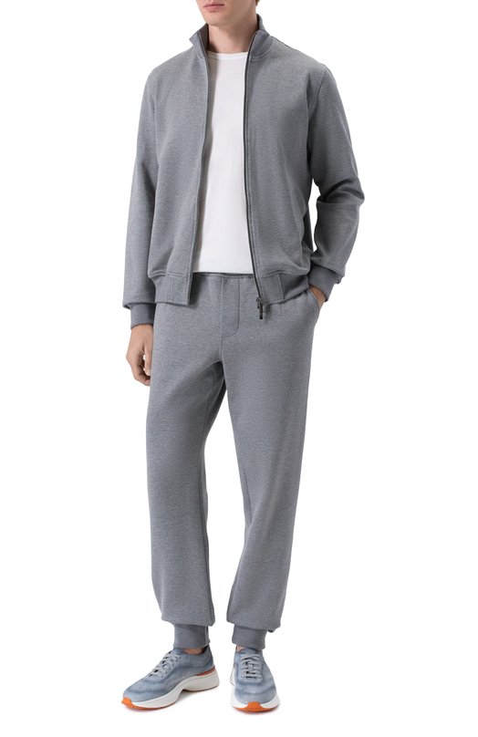 Замшевые кроссовки Bounce Santoni MBBG22070BARTS0G Голубой  MBBG22070BARTS0G Фото 2