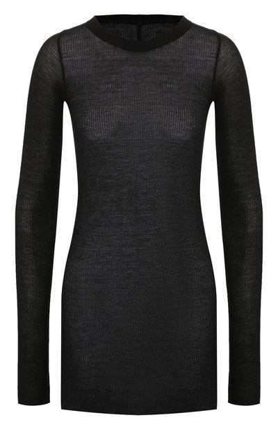 Женская лонгслив из смеси вискозы и шелка RICK OWENS, арт. RP19F5202/RC