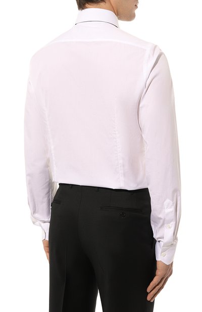 Хлопковая сорочка GIAMPAOLO белого цвета по цене 36200 руб., арт. 608/TS15311, фото 5 Хлопковая сорочка GIAMPAOLO, арт. 608/TS15311, фото 5