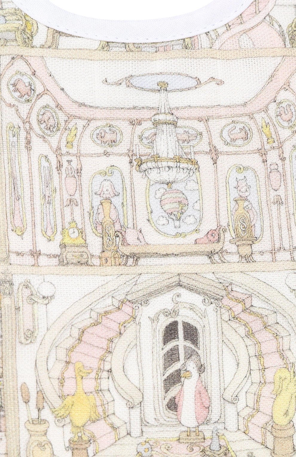 Хлопковый нагрудник ATELIER CHOUX, арт. SMALL BIB D0LL H0USE G0LD SNAPS, фото 3