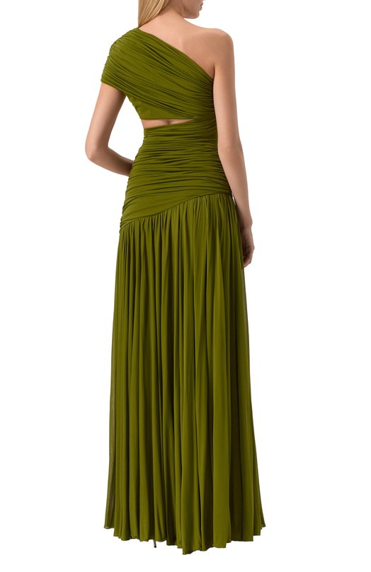 Платье из вискозы и шелка Giambattista Valli 25SSPVCL5122-21JER Зелёный  25SSPVCL5122-21JER Фото 4