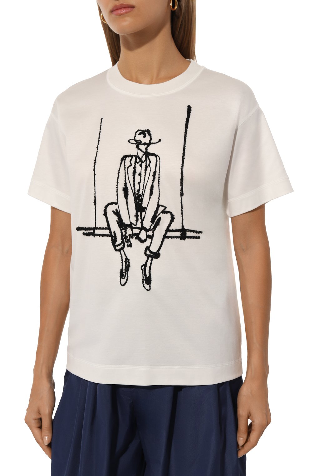 Хлопковая футболка GIORGIO ARMANI, арт. 6DAM66/AJVIZ, фото 3