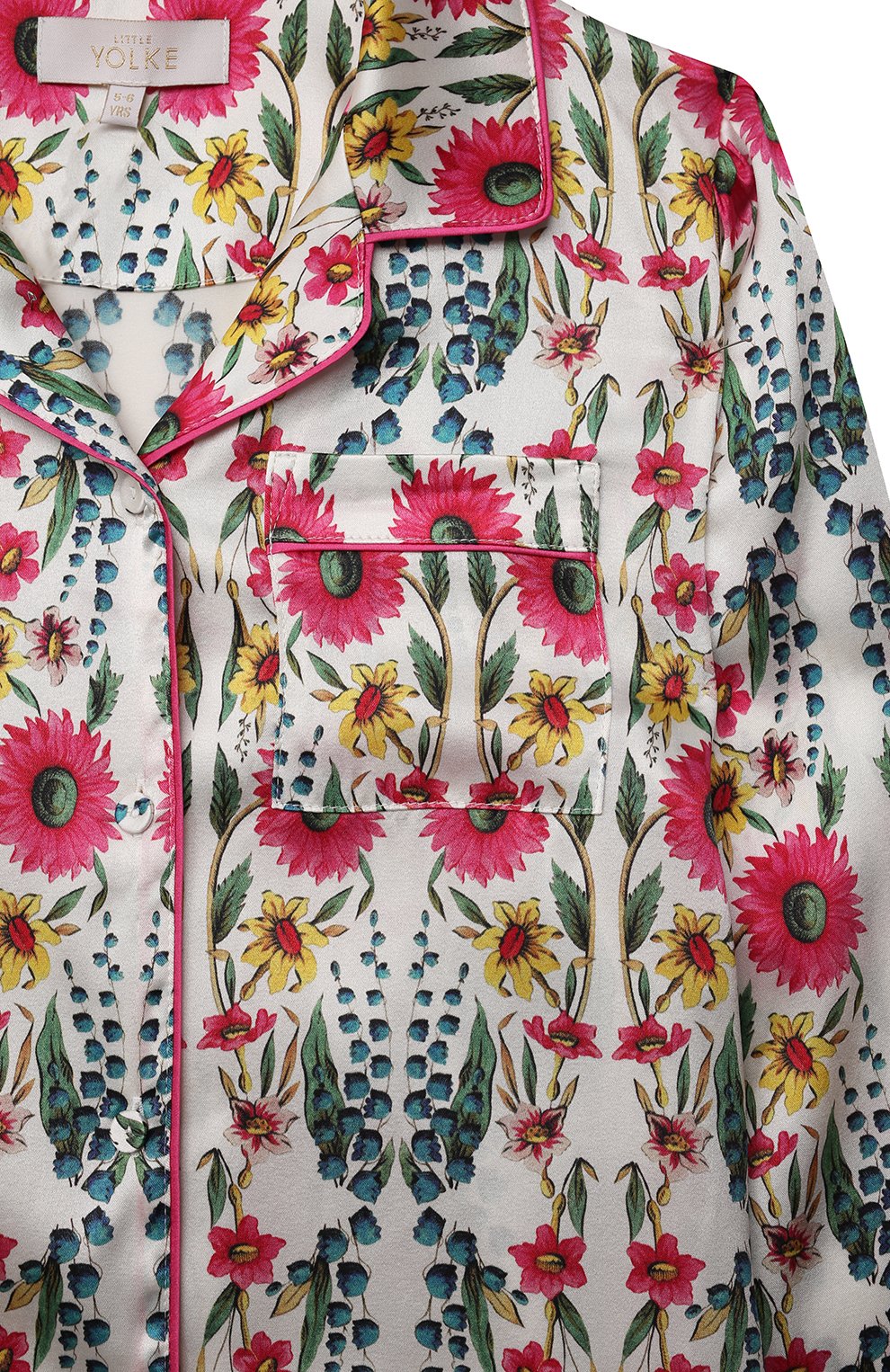 Шелковая пижама LITTLE YOLKE, арт. AW21-12S-WIF-IV, фото 4