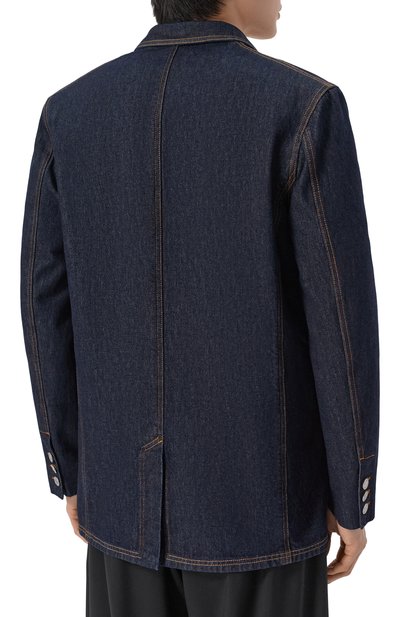 Джинсовый пиджак MOSCHINO темно-синего цвета по цене 117500 руб., арт. A0517/0243, фото 4 Джинсовый пиджак MOSCHINO, арт. A0517/0243, фото 4