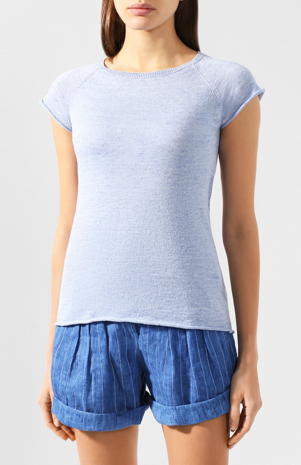 Футболка из смеси льна и хлопка IL BORGO CASHMERE, арт. 55-1044G0, фото 3