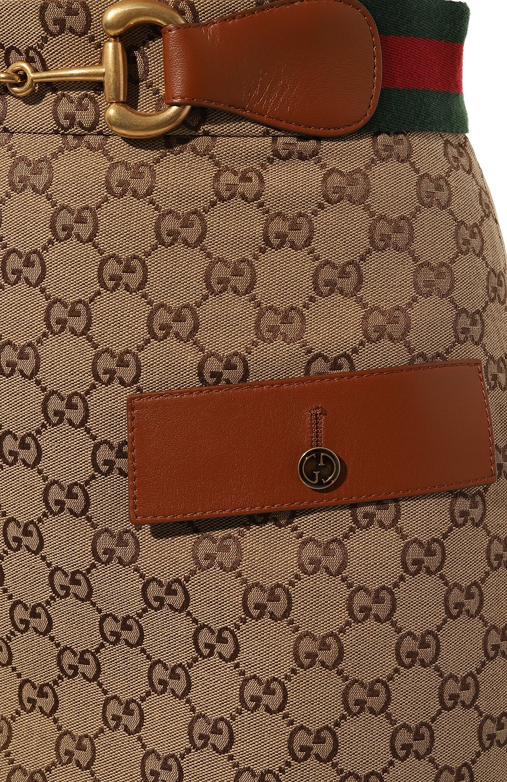 Хлопковая юбка GUCCI, арт. 681567/Z8AWI, фото 5