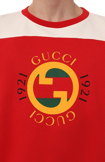 Хлопковый свитшот GUCCI, арт. 756663/XJFWJ, фото 5
