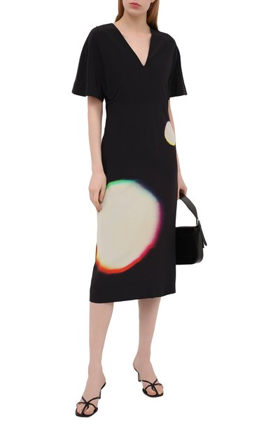 Шелковое платье DRIES VAN NOTEN черного цвета по цене 111500 руб., арт. 211-11019-2091, фото 2 Шелковое платье DRIES VAN NOTEN, арт. 211-11019-2091, фото 2