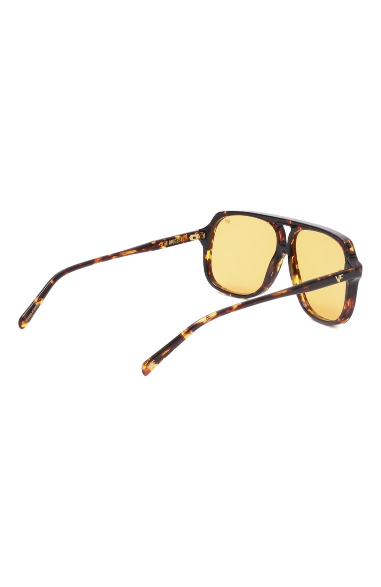 Женские солнцезащитные очки VINTAGE FRAMES оранжевого цвета, арт. KING SIZE BR0WN T0RT0ISE/0RANGE | Фото 5 (Региональные ограничения белый список (Axapta Mercury): Не проставлено; Нос: Не проставлено; Тип очков: С/з; Кросс-КТ: С/з-унисекс; Материал: Пластик; Очки форма: Авиаторы; Оптика Гендер: оптика-унисекс)