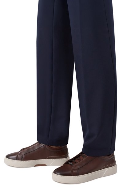 Кожаные кеды gary BOSS, арт. 50546855, фото 3