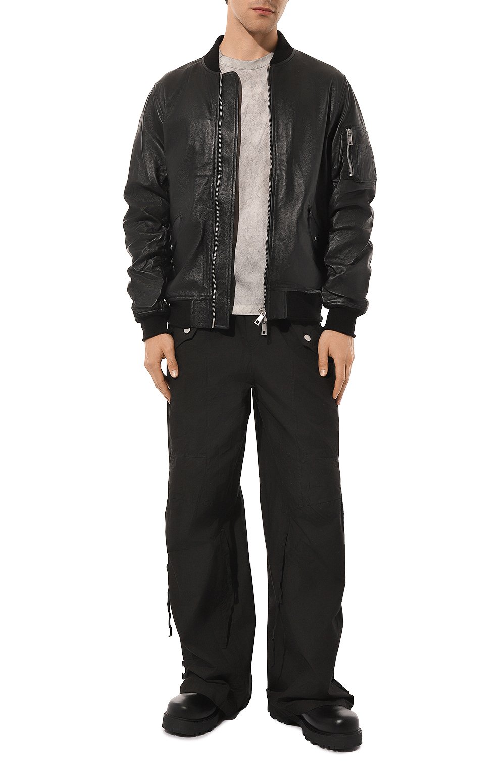 Кожаный бомбер GIORGIO BRATO, арт. GU24S14095, фото 2