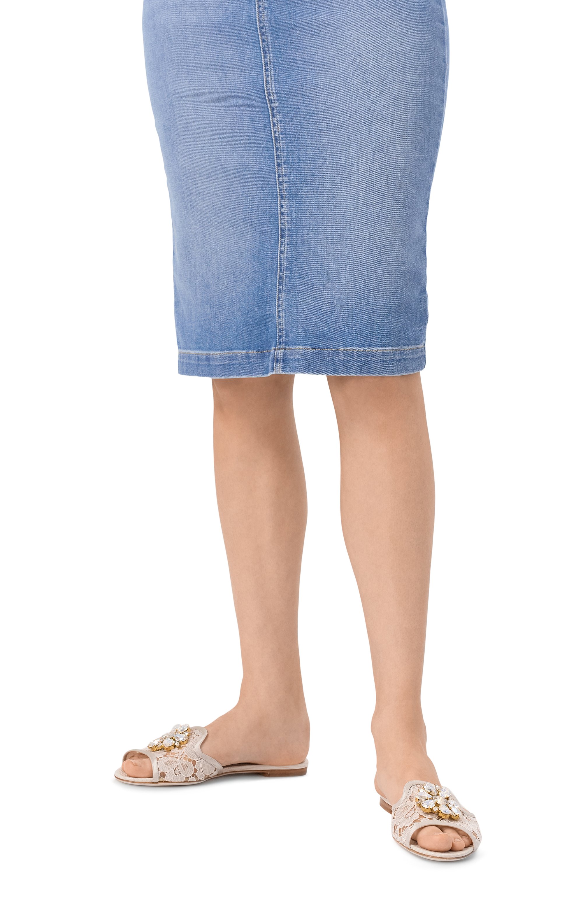 Текстильные шлепанцы rainbow bianca DOLCE & GABBANA, арт. CQ0023/AG667, фото 3