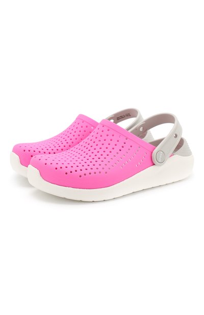 Сабо lite ride CROCS розового цвета по цене 3600 руб., арт. 205964-6QR, фото 1 Сабо lite ride CROCS, арт. 205964-6QR, фото 1