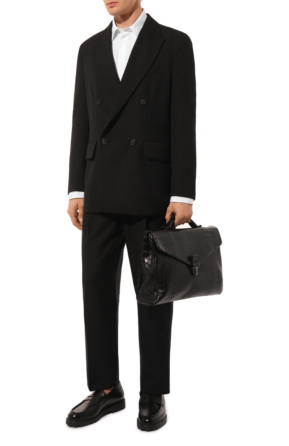 Портфель из кожи крокодила BOTTEGA VENETA, арт. 122139/VDBE0, фото 7