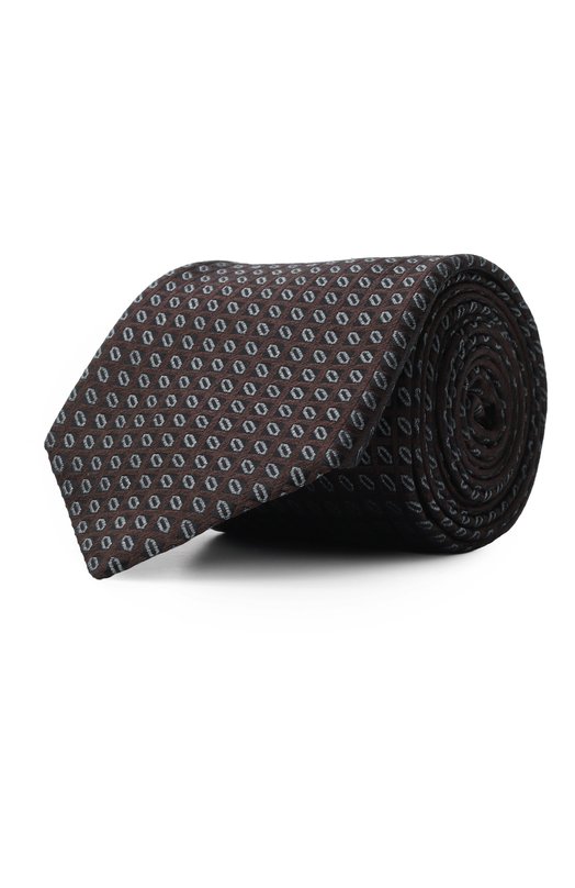 Шелковый галстук Canali 18/HJ04363 Коричневый 18/HJ04363