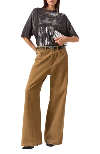 Джинсы DIESEL светло-коричневого цвета по цене 34350 руб., арт. A06925/09J82, фото 2 Джинсы DIESEL, арт. A06925/09J82, фото 2