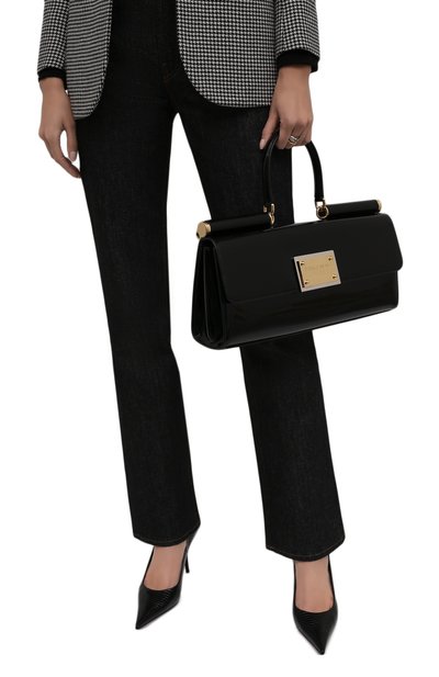 Сумка sicily DOLCE & GABBANA черного цвета по цене 329500 руб., арт. BB7007/A1037, фото 2 Сумка sicily DOLCE & GABBANA, арт. BB7007/A1037, фото 2