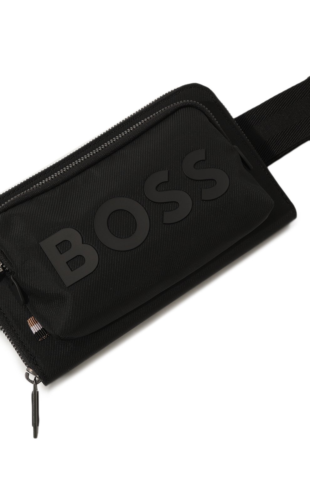 Текстильная поясная сумка BOSS черного цвета по цене 13800 руб., арт. 50503926, фото 3 Текстильная поясная сумка BOSS, арт. 50503926, фото 3