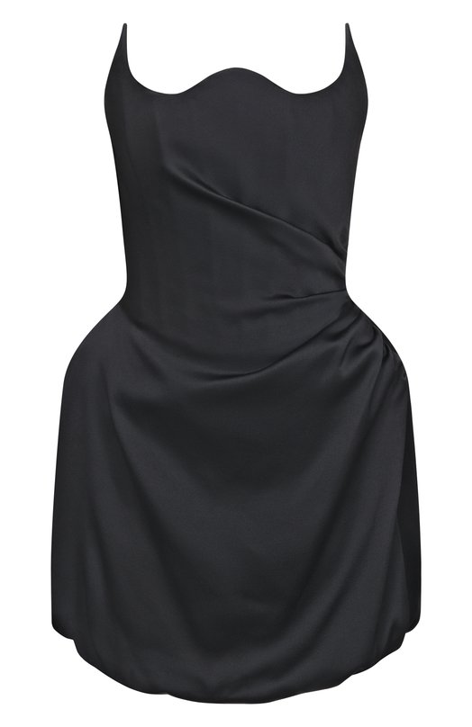 Атласное платье Giuseppe di Morabito 06PSDR726 16314 Чёрный 06PSDR726 16314