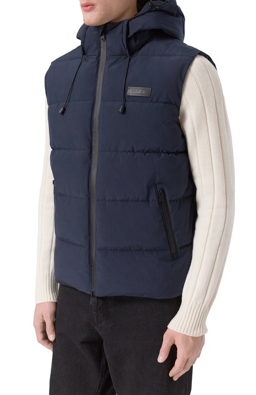 Утепленный жилет Dirk Bikkembergs BMG0990 Синий  BMG0990 Фото 3
