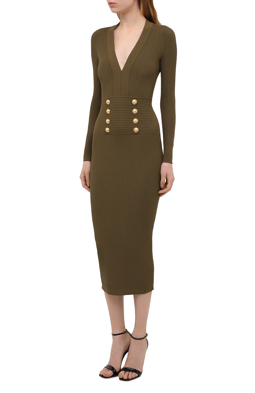 Платье из вискозы BALMAIN, арт. VF16644/K211, фото 3