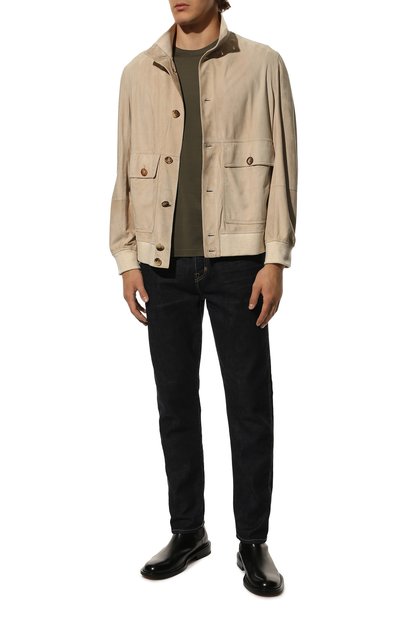 Мужская хлопковая футболка KITON, арт. UK1165