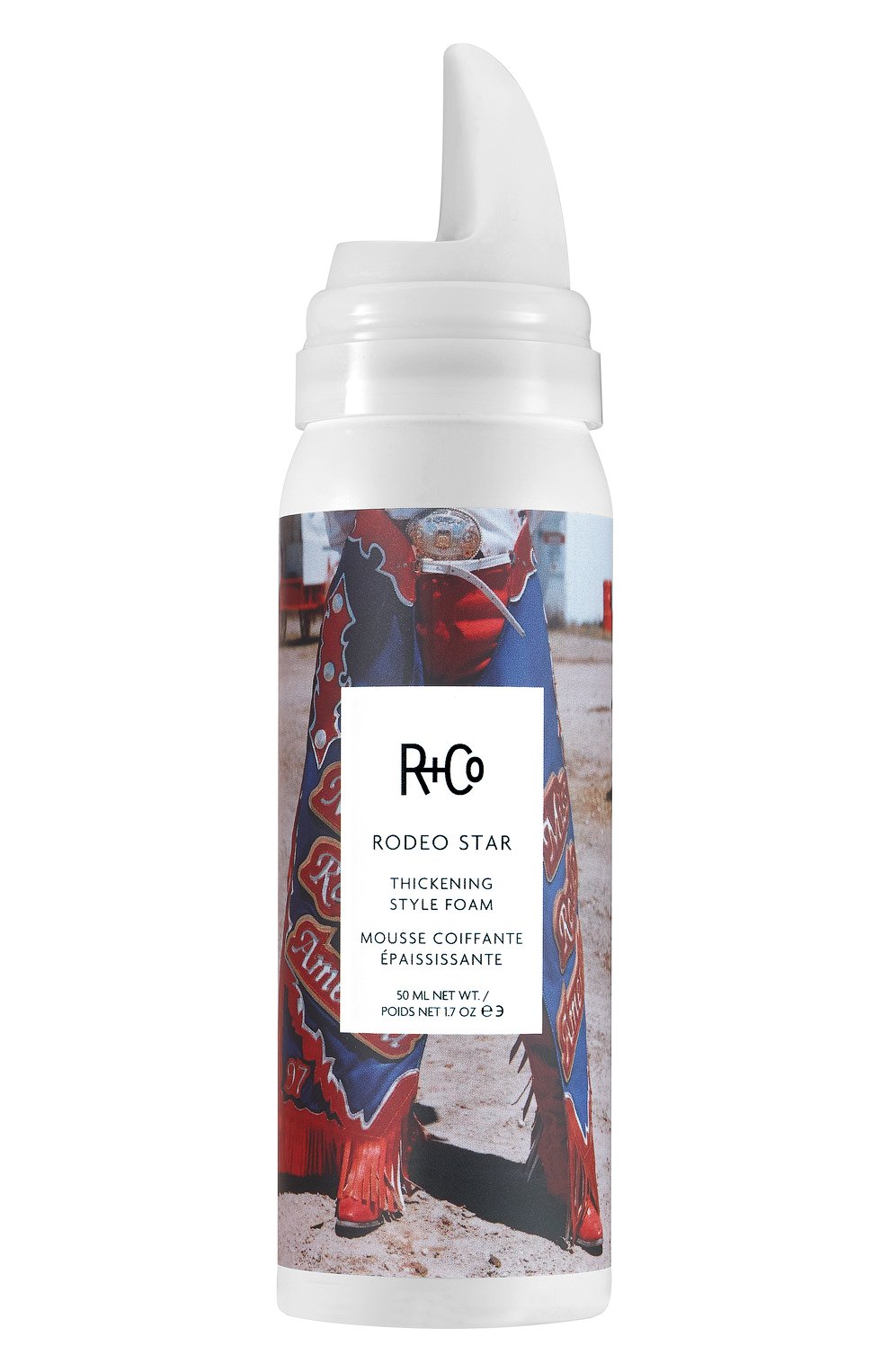 Уплотняющий мусс для объема rodeo star thickening style foam (50ml) R+CO бесцветного цвета по цене 1620 руб., арт. 810374024140, фото 1 Уплотняющий мусс для объема rodeo star thickening style foam (50ml) R+CO, арт. 810374024140, фото 1