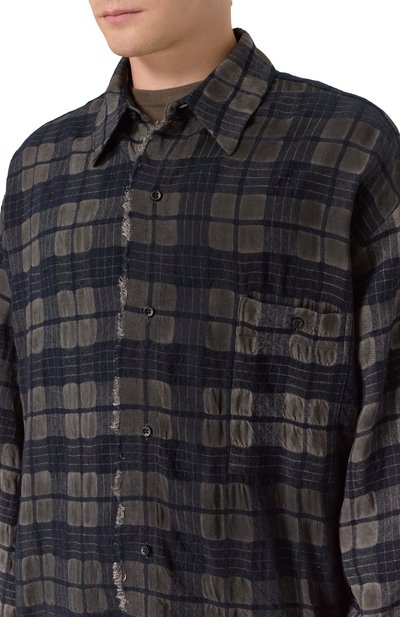 Рубашка из шерсти и вискозы UMA WANG, арт. UM1503, фото 5