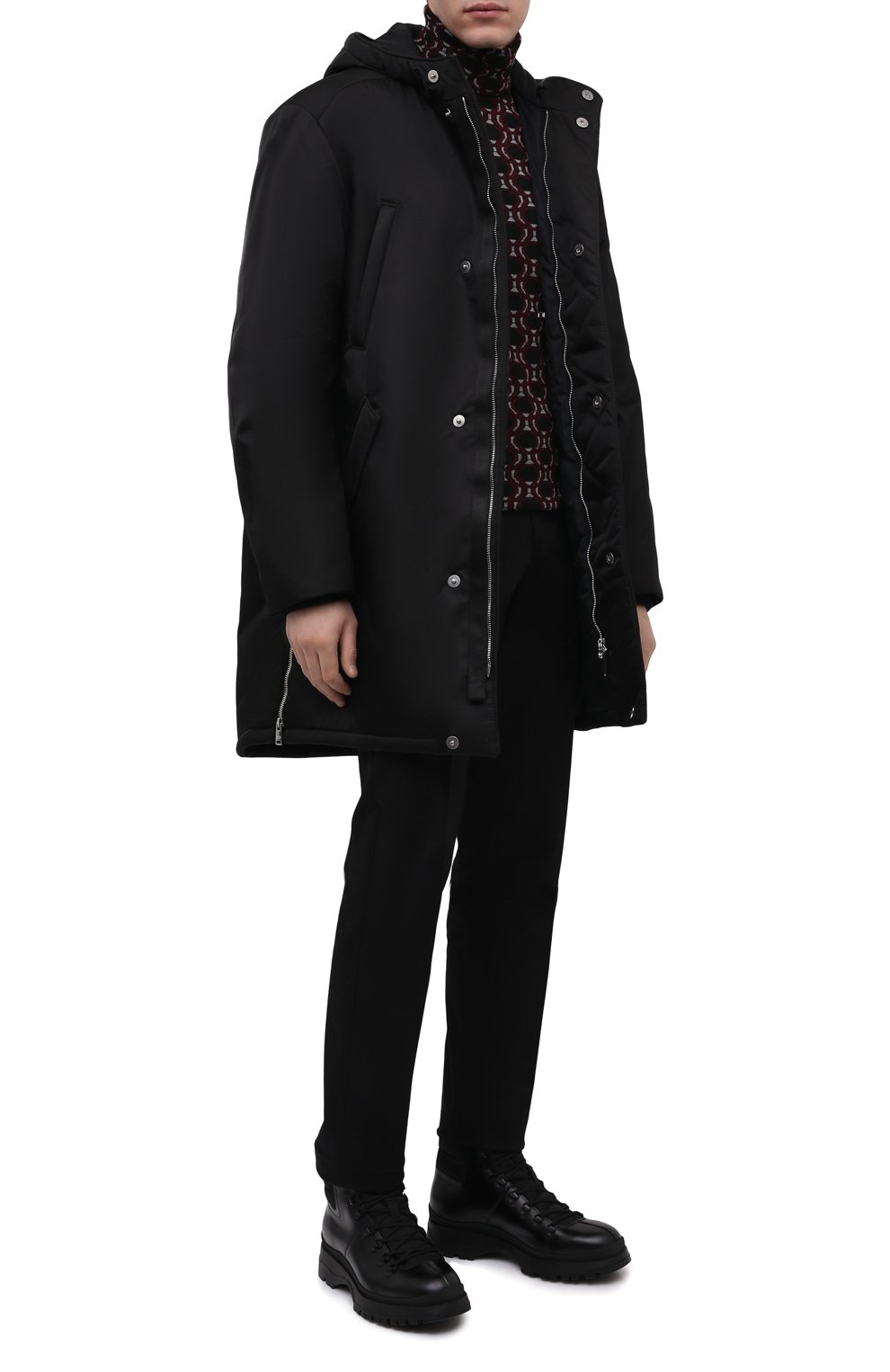 Кожаные ботинки PRADA, арт. 2TE179-3LFR-F0002-G000, фото 2