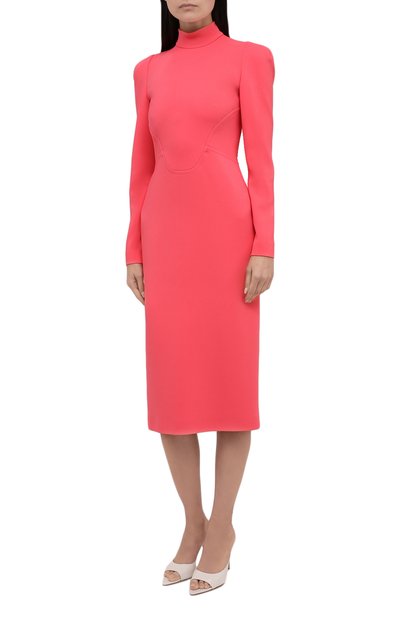 Платье из вискозы TOM FORD кораллового цвета по цене 322500 руб., арт. AB3003-FAX575, фото 3 Платье из вискозы TOM FORD, арт. AB3003-FAX575, фото 3