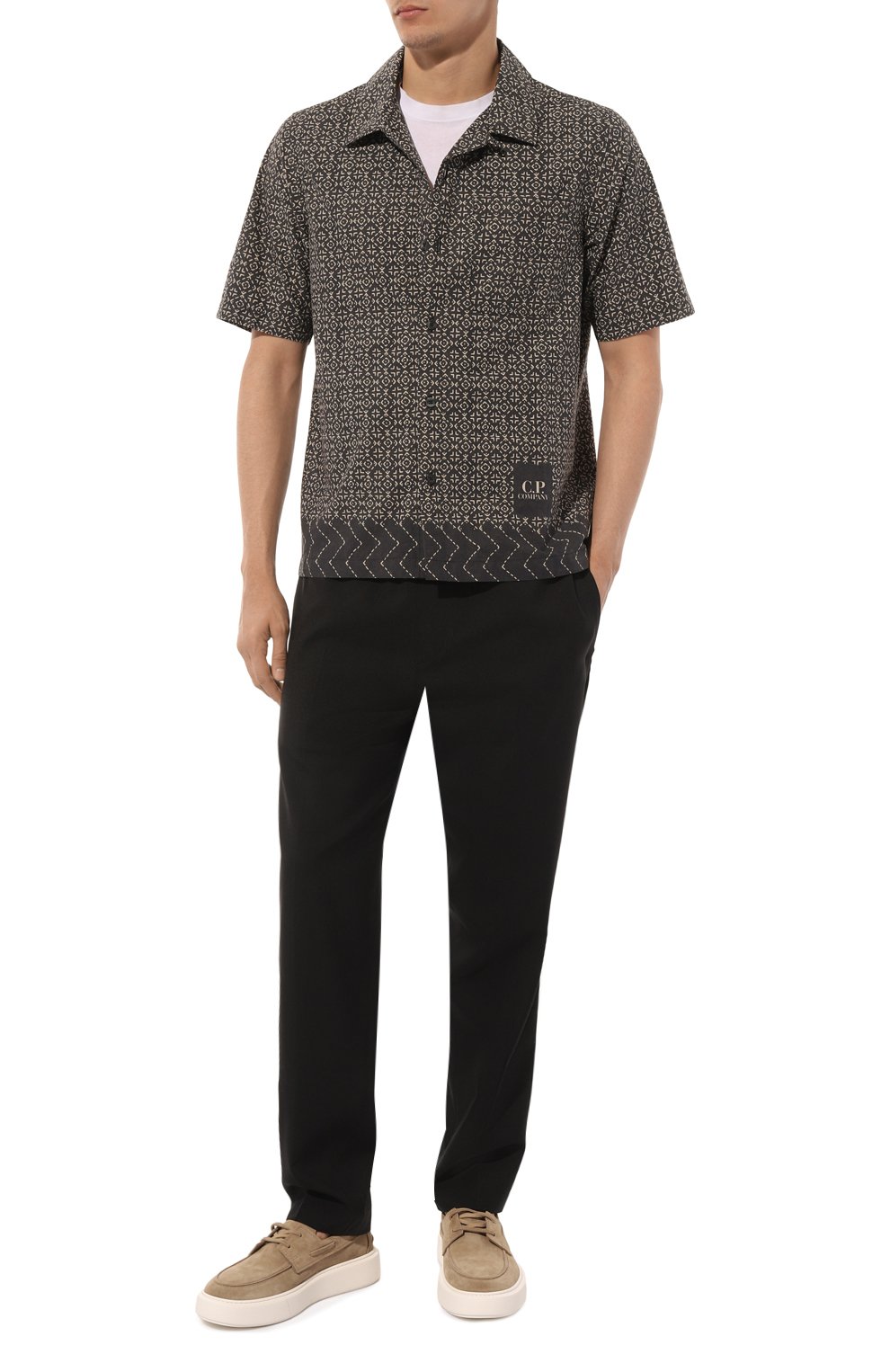Хлопковая рубашка C.P. COMPANY, арт. 16CMSH280A110098P, фото 2