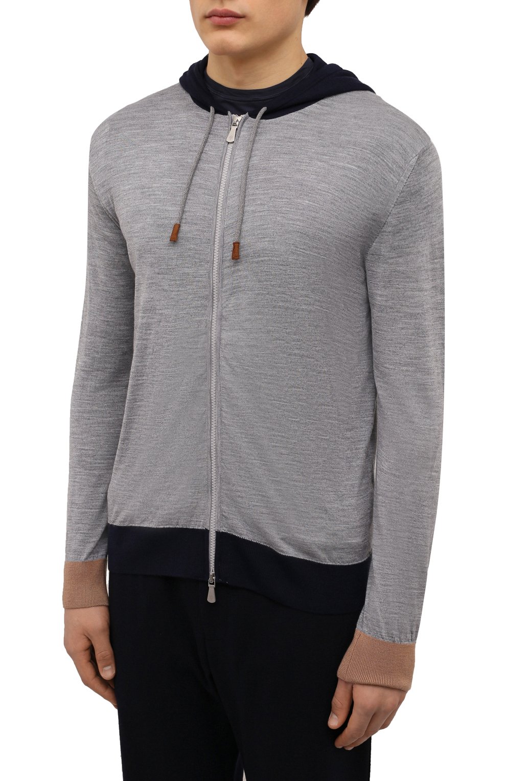 Толстовка из шерсти и шелка ELEVENTY PLATINUM, арт. E76MAGE47 MAG0E022, фото 3